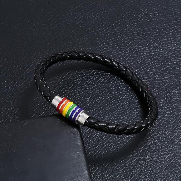 Rainbow man's bracelet - Picture 2 of 8